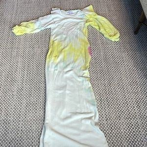 SomethingNavy tie dye maxi sweatshirt dress